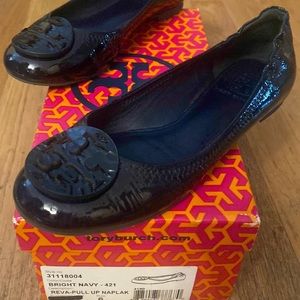 Tory Burch Reva flats NAVY
